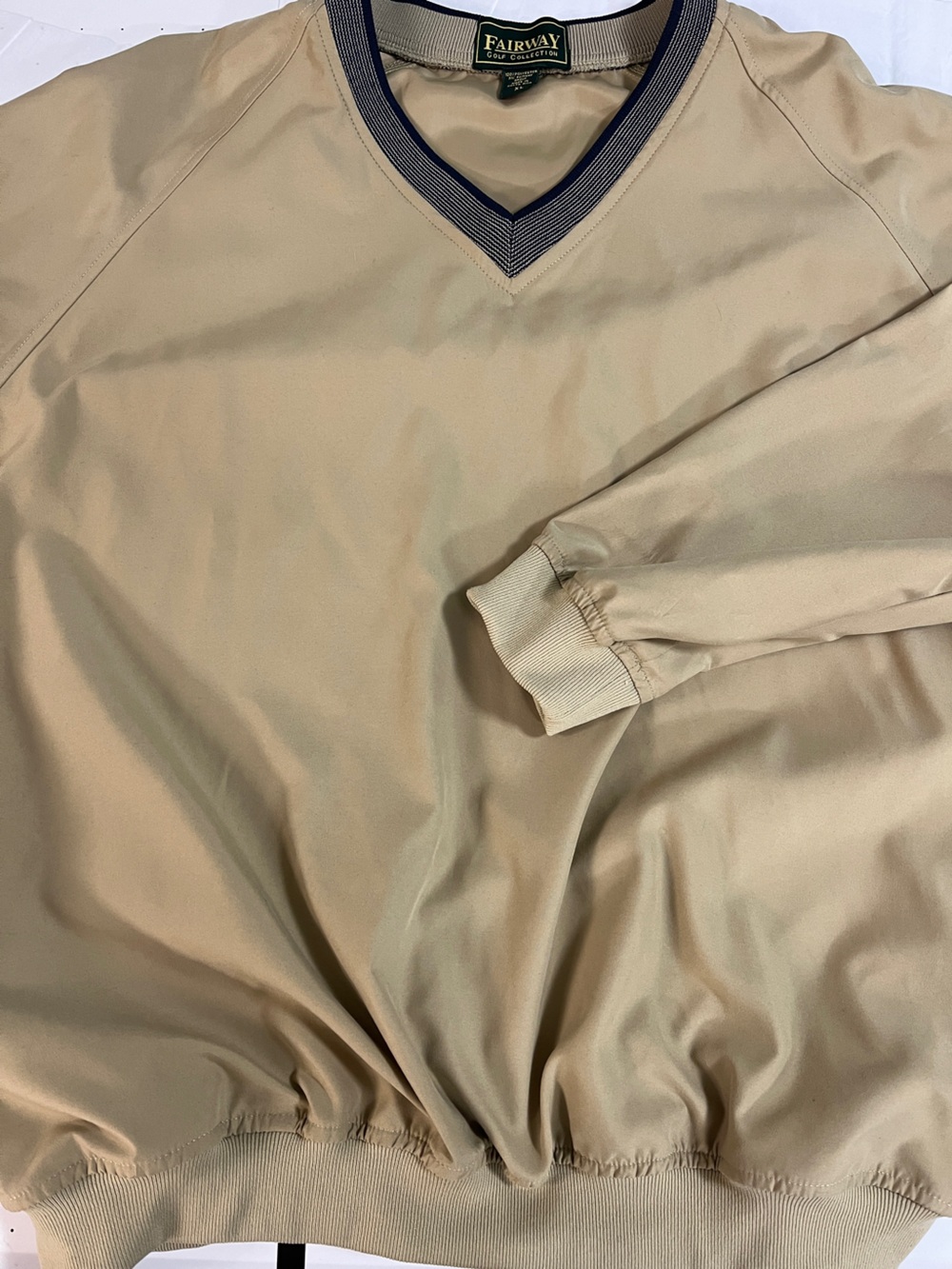 Vintage 90’s Fairway Collection Golf Lightweight Men's Tan windbreaker Jacket XL